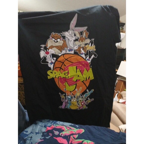 Space Jam Tune Squad T-Shirt Size M WB Looney Tunes Bugs Taz Daffy Unisex Tee - Picture 3 of 14